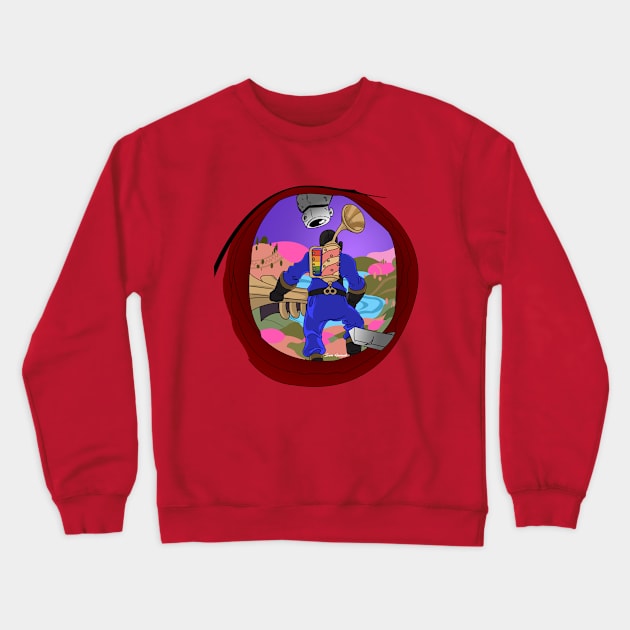 Pyro Blue Team Crewneck Sweatshirt by Sam_Gs_Art